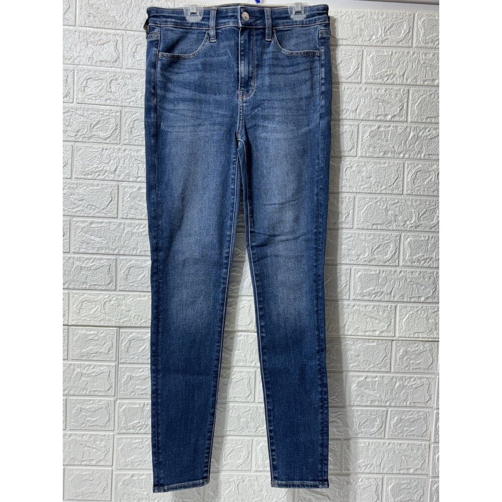 American Eagle Next Level Stretch Hi-Rise Jegging Women's Size 6 Regular Blue